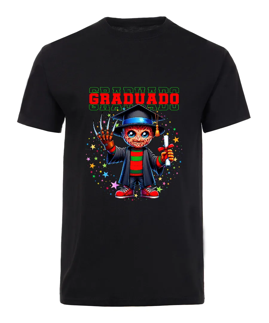Playera con diseño Graduado Chucky Neon Multicolor