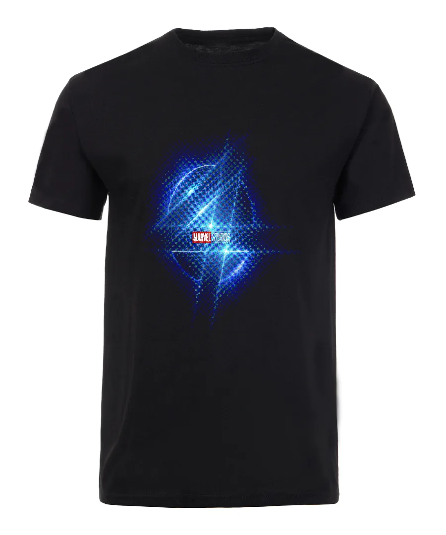 Playera con diseño Playera estilo cómic azul retro