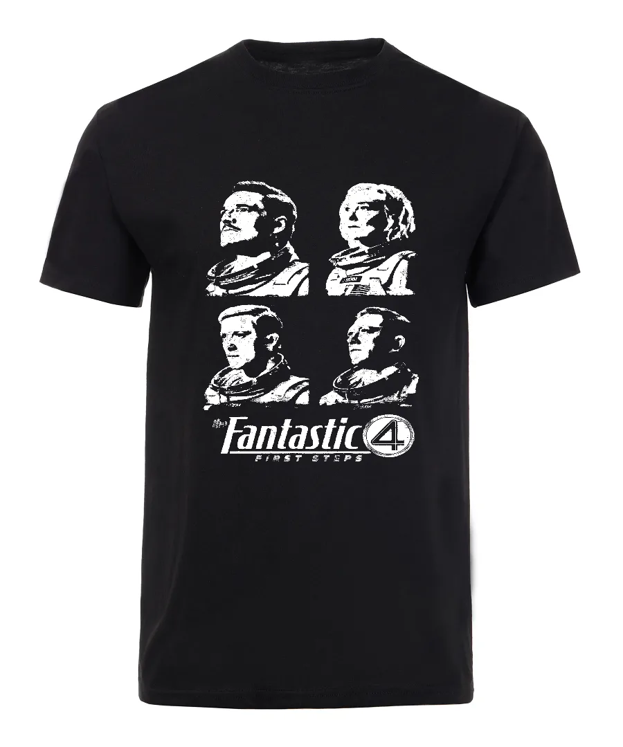 Playera con diseño Cuatro Héroes Retro Fantásticos