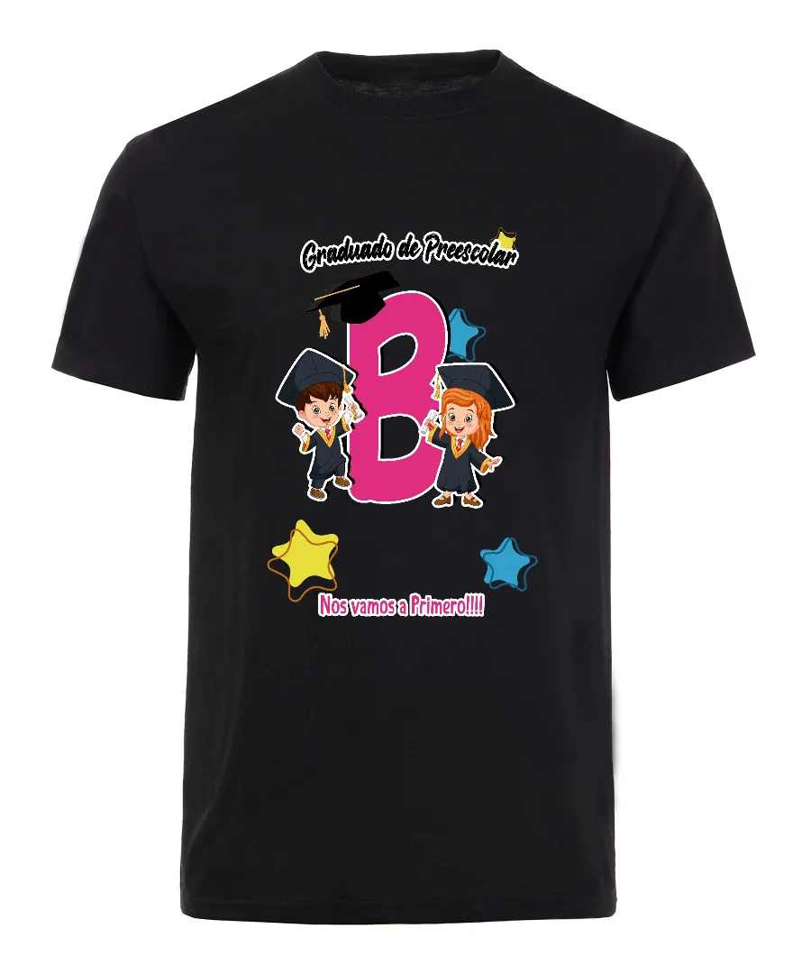 Playera con diseño Graduación de Preescolar ABC