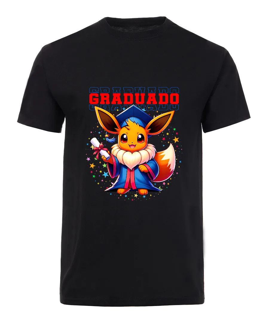 Playera con diseño Graduación Cute con Personaje Canino