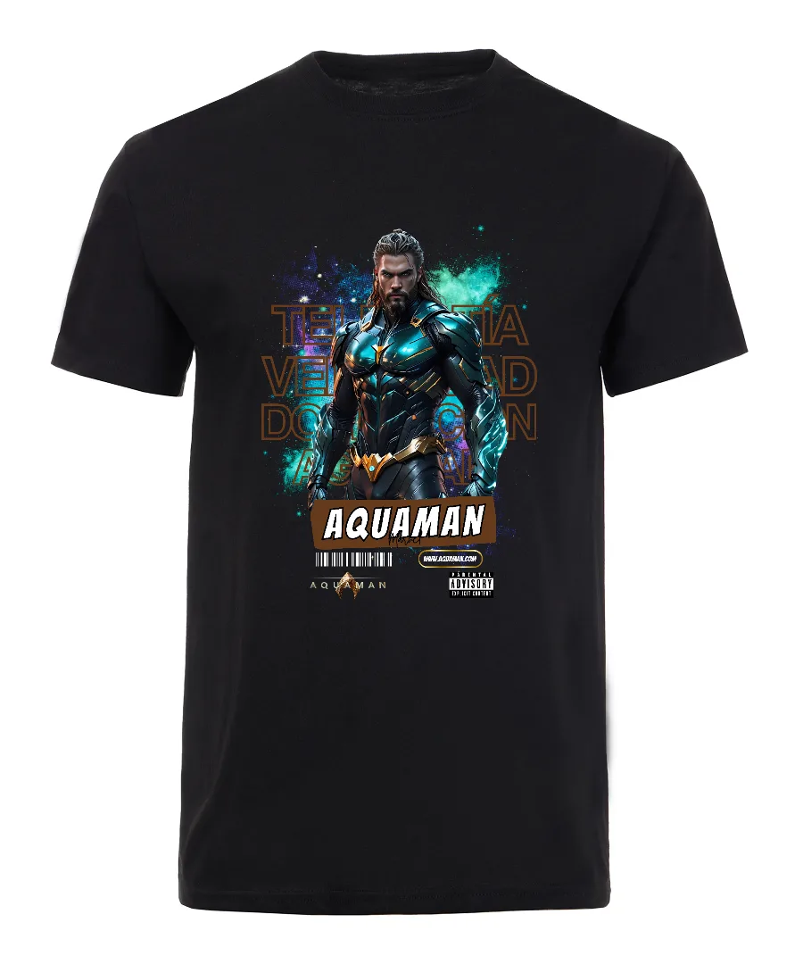 Playera con diseño Aquaman poder atlante