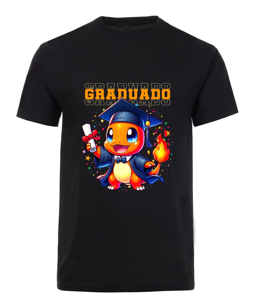 Playera con diseño Graduación con Personaje Kawaii