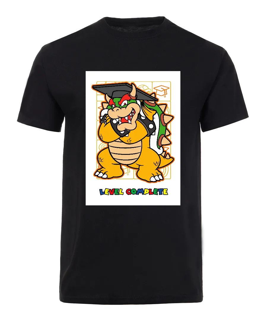 Playera con diseño Bowser Graduación Nivel Completo
