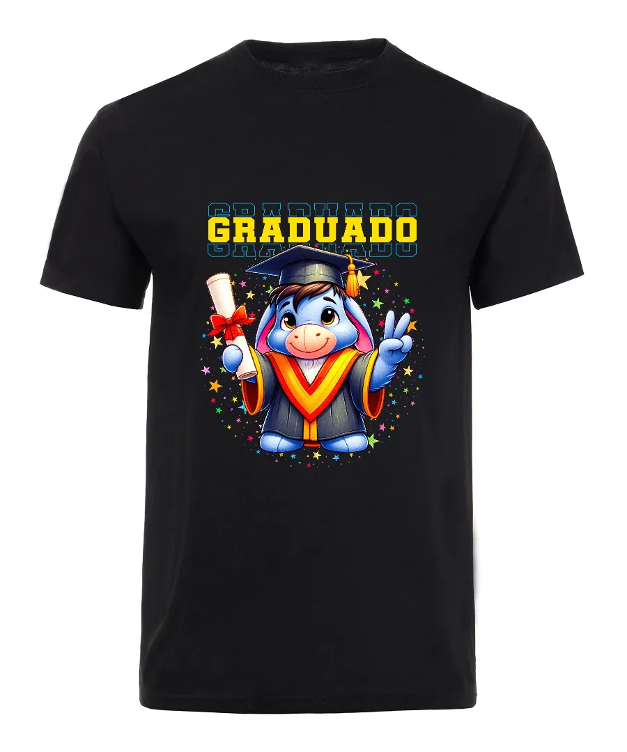 Playera con diseño Graduado con Conejo Carismático
