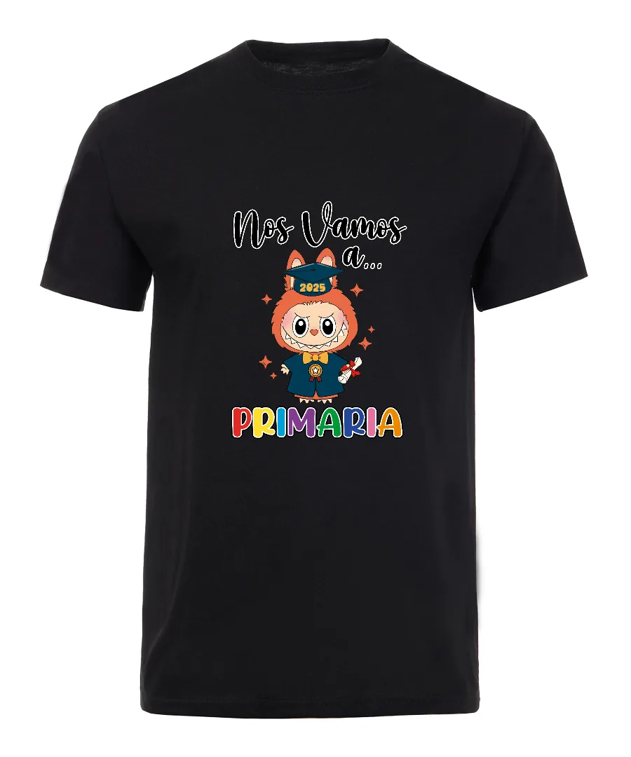 Playera con diseño Playera de Graduación Primaria Labubu