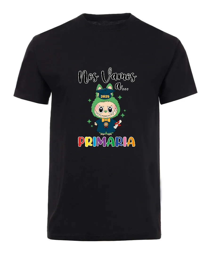 Playera con diseño Playera graduación primaria con personaje verde