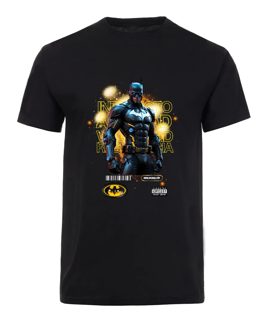 Playera con diseño Caballero Nocturno Cibernético