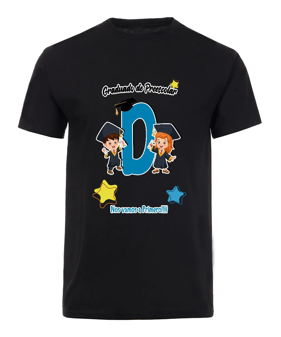 Playera con diseño Graduación de Preescolar ABC