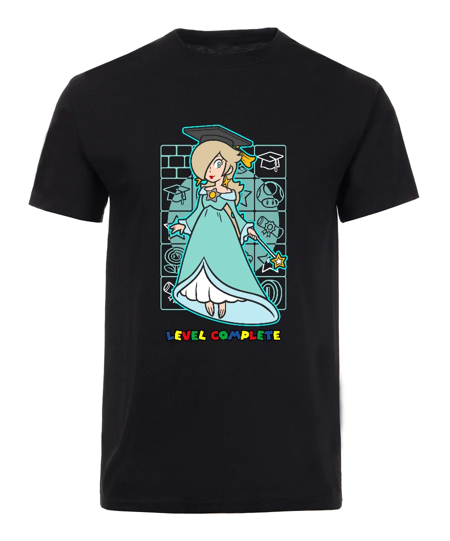 Playera con diseño Graduación nivel completo estilo videojuego